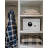 TIGERKING Small Safe Box for Home, 1.2 Cubic Feet White