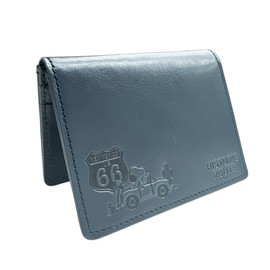 Nadaya Peanuts 73119 Snoopy Pass Case, ROUTE 66 Navy Genuine Cowhide Leather, H3.1 x 4.1 x 0.5 inches (80 x 105 x 12 mm)