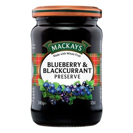 MACKAYS Blueberry & Black Currant Preserve, 12 Ounce
