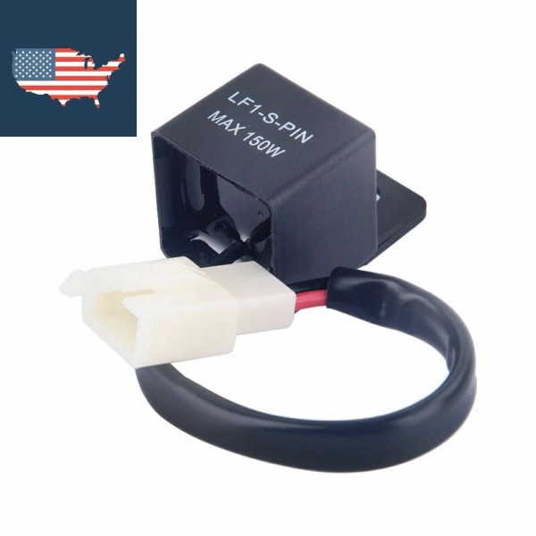 phenomenal accessory 2-Pin 12V Electronic LED Flasher Relay Fix Motorcycle