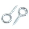 Pack of 100 Metal 25mm Screw Eyes - Heavy Duty