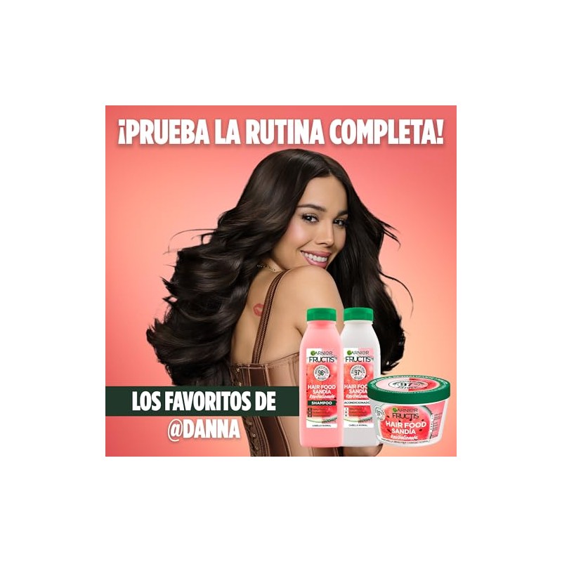 Kit Garnier Fructis HairFood Sandía rutina para cabello apagado