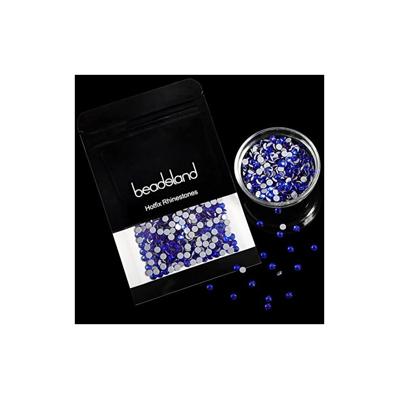 Beadsland Hotfix Rhinestones, 1440pcs Flatback Crystal Rhinestones for Crafts Clothes