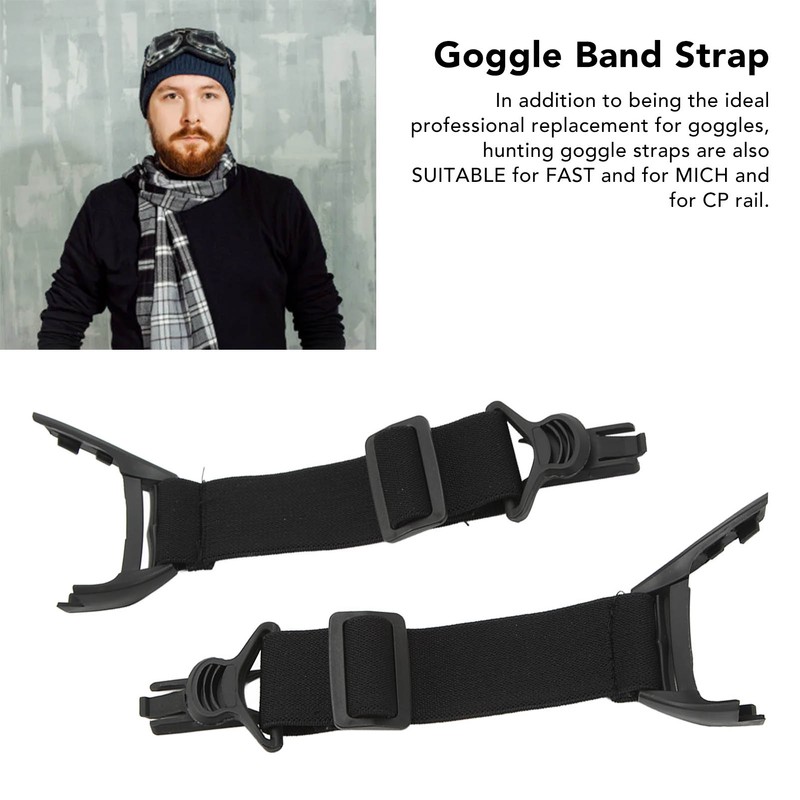 2Pcs Hunting Goggle Strap Stretchable Comfortable Hunting Goggle Elastic Band