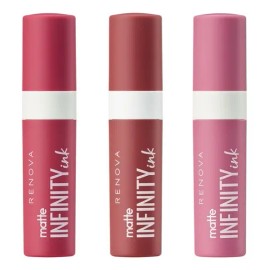 Renova | Kit 3 Labiales Liquido Matte Infinity Ink Color Gama 3