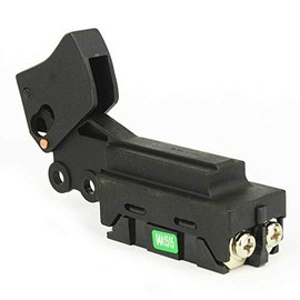 HASMX 651172-0 Circular Saw Angle Grinder Trigger Switch 24/12A 125/250V for Replaces Part Numbers 651172-0, 651121-7, 651168-1, Power Tool Replacement Part L50 Black (1 Pack)