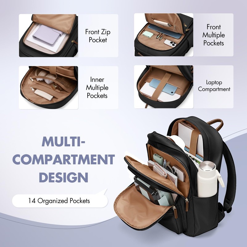 Backpack for Women Work College Travel Laptop Backpacks Multi-Functional Casual