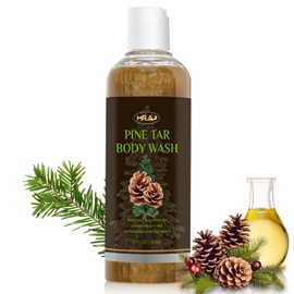 Pine Tar Body Wash, Soothing Mens Shower Gel for Sensitive Skin, Dandruff Wash Shampoo, Body Odor Deodorant for Men, Sensitive Skin Soap Made With Natural Pine Tar Oils,10fl oz