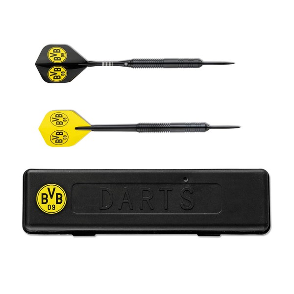 Borussia Dortmund, Fléchettes avec boîte de rangement, noir-jaune, Taille unique