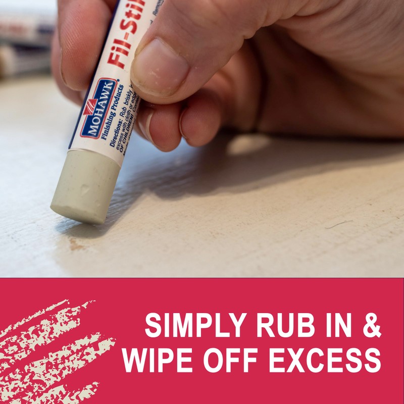 Mohawk Fil-Stik Wax Putty Stick for Wood Repair, Antique White