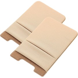 PLAFOPE Funda Adhesiva para Teléfono Bolsillo Trasero y Doble Capa, Material Pu y Pvc, Paquete de 2 Piezas, Soporte Elástico para Celular