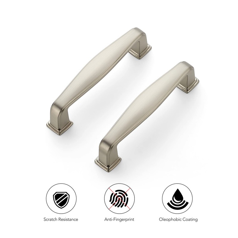 Ravinte 10 Pack Solid 3 Inch Cabinet Handles - Brushed