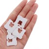 ZQIY 100PCS Disposable White Plastic Bread Clips 0.9x0.8inch Sealer Snap