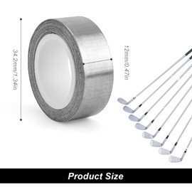 LINTRA Bleiband Selbstklebend, Bleibänder Kann Frei Geschnitten Werden(1,2 cm x 107 cm), Lead Tape ist für Golfschläger, Angelruten und Tennisschläger Geeignet