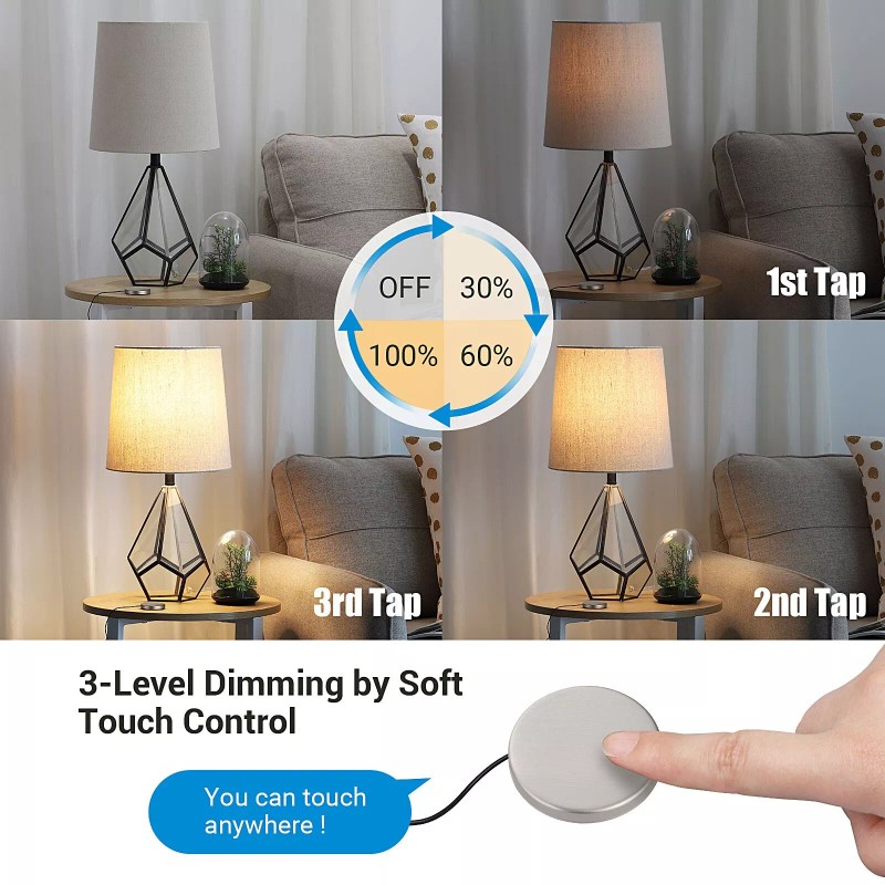 DEWENWILS Dimmer Light Switch with 3 Way Dimmer Switch Touch