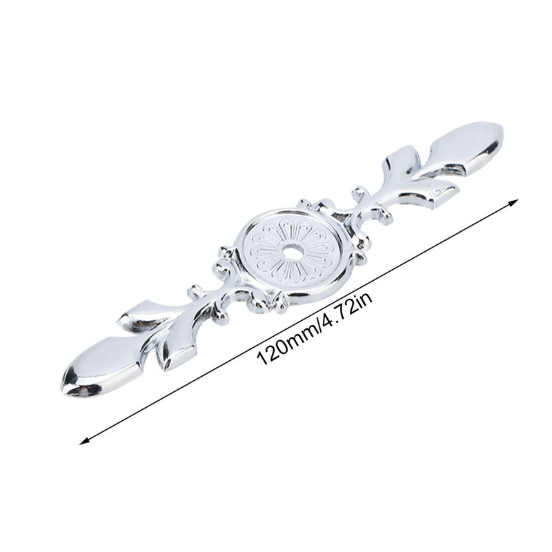 10pcs Zinc Alloy Cabinet Handle Back Plate Retro Style Single