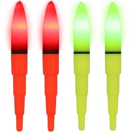 PLEAVIT Electric Float Top, Night Fishing, Light, Fishing Float, Sea Fishing, Luminous LED Float, Set of 2
