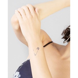 Inkbox Temporary Tattoos, Semi-Permanent Tattoo, One Premium Easy Long Lasting, Water-Resistant Temp Tattoo with For Now Ink - Lasts 1-2 Weeks, Safe, 2 x 2 in