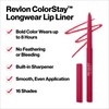 Revlon Colorstay Lip Liner Makeup with Built-In Sharpener, Longwear Rich