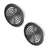 MINI 2x Air Vent Grille Covers 45mm (1.77inch) Ducting CHROME