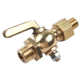 Laroal Brass Fuel Tap, 1/4 Inch Fuel Tap, Fuel Tank Fuel Tank Diverter Valve for Vintage Motorcycles