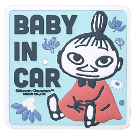 Meiho FS082 Moomin Little My Safety Sign BABY IN CAR Magnet