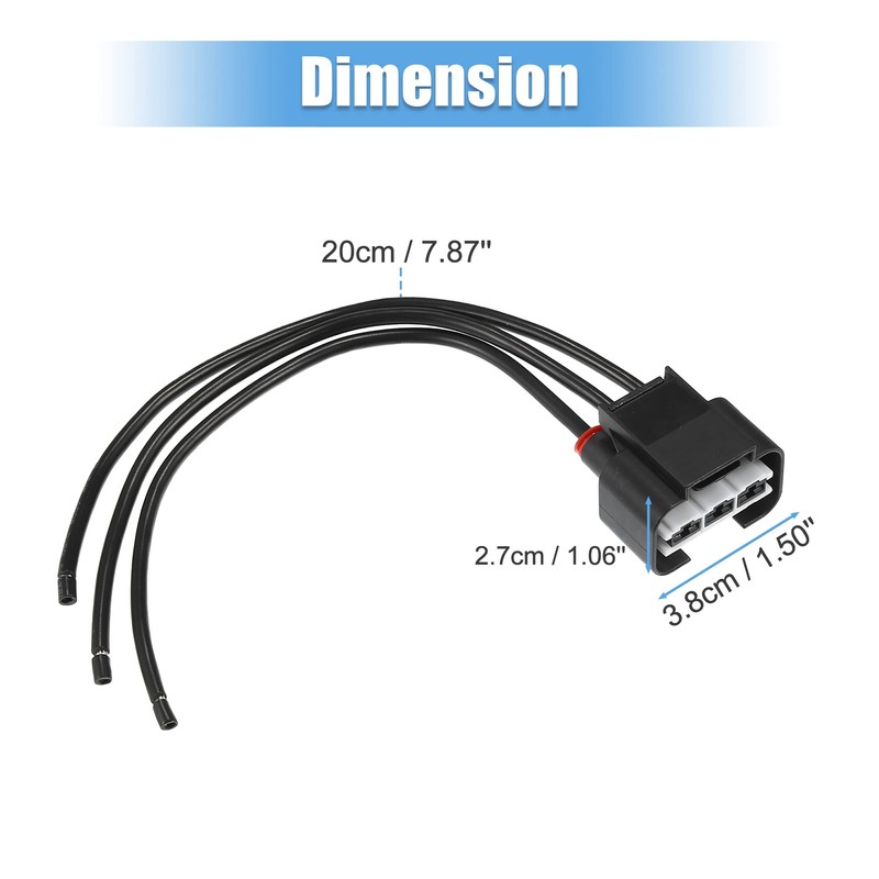 A ABSOPRO Fan Motor Resistor Plug WRK4K-MA59 Replacement