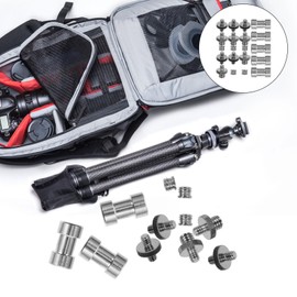 Housoutil 1set Tripod Mount Adapter Camera Mount Screw Kit Threaded Screws Adapter for Attachment to Tripods Monopods and Light Stands