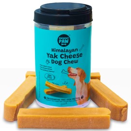 EMINENT PAW Yak Cheese Chews for Dogs arge Chew 6-7 PC (1.5 LB) Natural & High-Protein Dog Chew | 100% Himalayan Yak Milk Treats | No Artificial Additives L