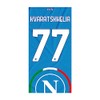 SSC NAPOLI Unisex - Adult Kvara Beach Towel, Light Blue,