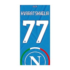 SSC NAPOLI Unisex - Adult Kvara Beach Towel, Light Blue, TU