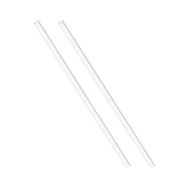 QUARKZMAN Pack of 2 Acrylic Tubes, Rigid Round Tube, 10 mm Inner Diameter, 12 mm Outer Diameter, 305 mm (12 Inches) Length for Lighting Models, Plumbing Crafts [Clear]