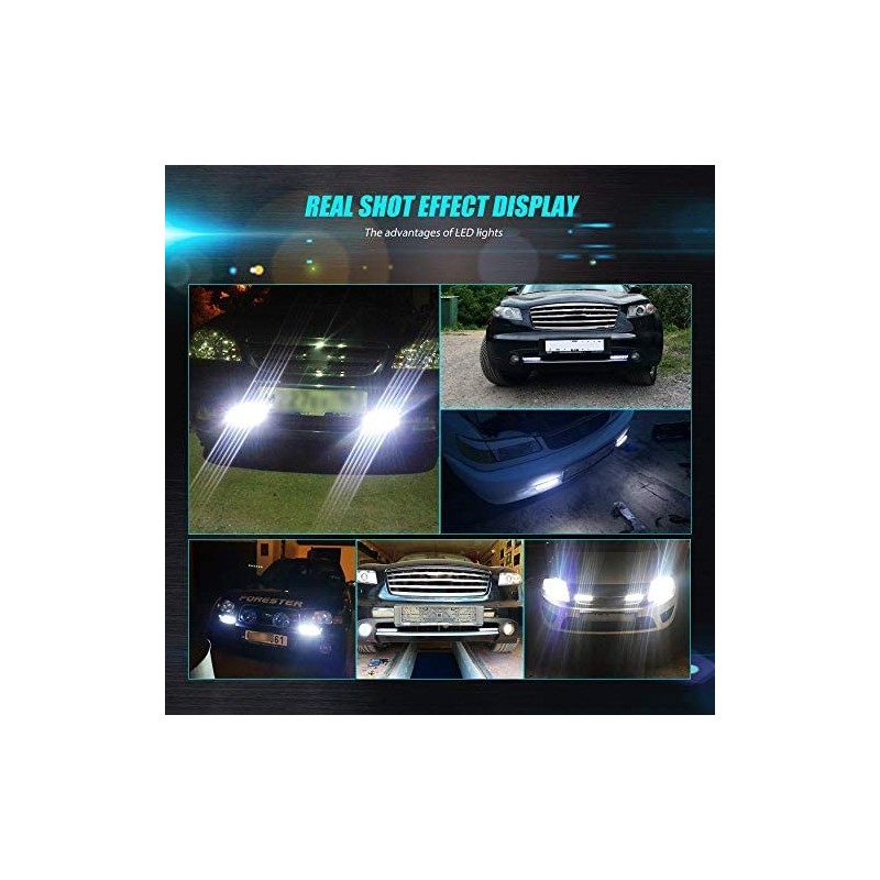 Universal Daytime Running Lights 6 LEDs High/Low Beam LED DRL