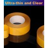 Super Thin Double Sided Adhesive Tape 1Inch x 66Feet Transparent