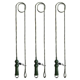 NewShot 3x Ready Tied Leadcore Leaders Hybrid Lead Clip Sleeve QC Swivel for Carp Fishing (Heli Rig + Sleeve)