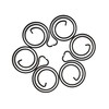 eMagTech Pack of 6 Door Handle Springs Spool with 2.5