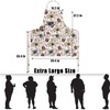 LOLOMLO Oversize Canvas Cotton Apron, Extra Large Aprons with 2