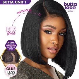 Sensationnel Butta Lace Wigs - Unit 1 Extra Wide 5 Inch Deep Parting Synthetic Preplucked Hairline Glueless Lacefront (MP/GOLD)