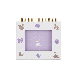 Nakabayashi A-FTPC-105-V Frame Case Album, Ring Type, L Size, 1-Tier Pocket Mat, Baby Violet
