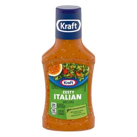 Kraft ( 2 Pack ) Kraft Zesty Italian Salad Dressing, 8 Fl Oz Bottle
