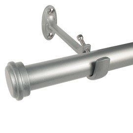 Decopolitan 27941-36NI End Cap Curtain rod, 36 to 72-Inch, Nickel