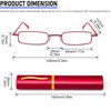 REAVEE 5 Pack Slim Portable Reading Glasses for Men Women,