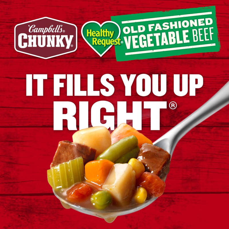 Campbell’s Chunky Healthy Request Soup, Old Fashioned Vegetable Beef Soup,