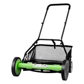 ZERNEIL 20-Inch 9 Gears Manual Lawn Mower, 5-Blade Hand Push Reel Walk-Behind Grass Catcher Manual Reel Mower with Adjustable 9 Gears Height & 14.17-inch Wider Handle, for Gardens/Lawns
