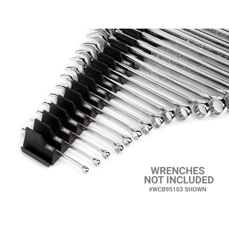 TEKTON 40-Tool Modular Wrench Organizer Set (Black) | OTM92140