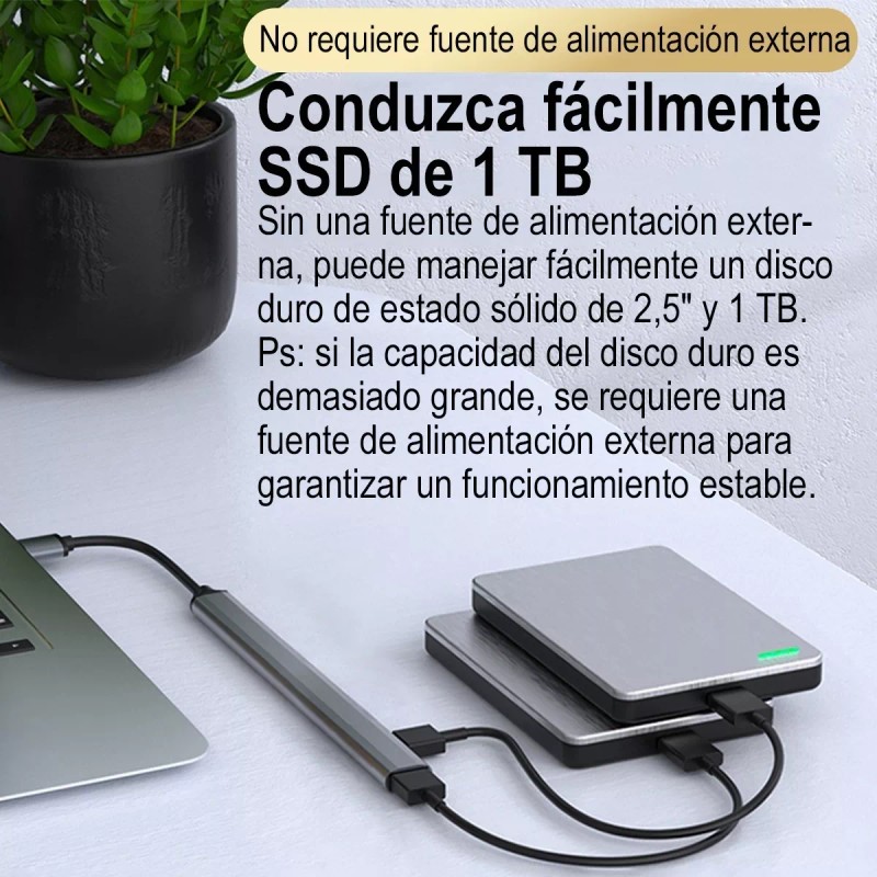 Gomia Adaptador Multipuerto Hub Delgado De 7 Puertos Usb 3.0