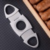 KEENSUN - Cigar Cutter, Stainless Steel Guillotine Double Blades and