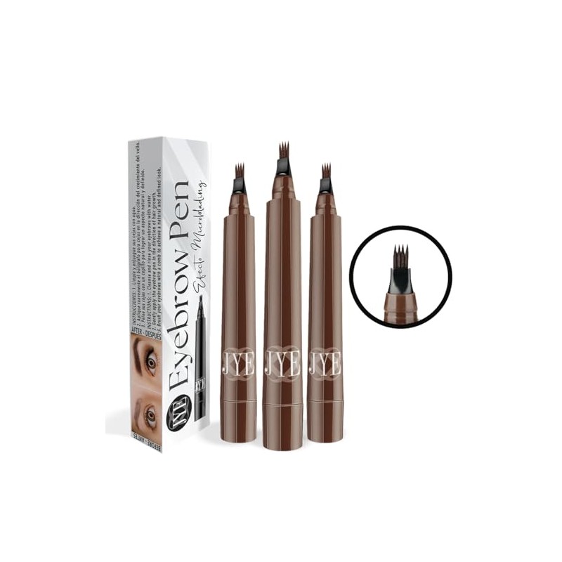Plumón para Cejas Efecto Microblading, Dibujo pelo a pelo, Impermeable,