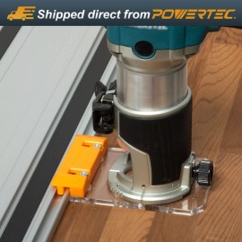 Powertec Router Guide Rail Adapter for Makita RT0701C, XTR01Z, DRT50 Trim Routers (72021)
