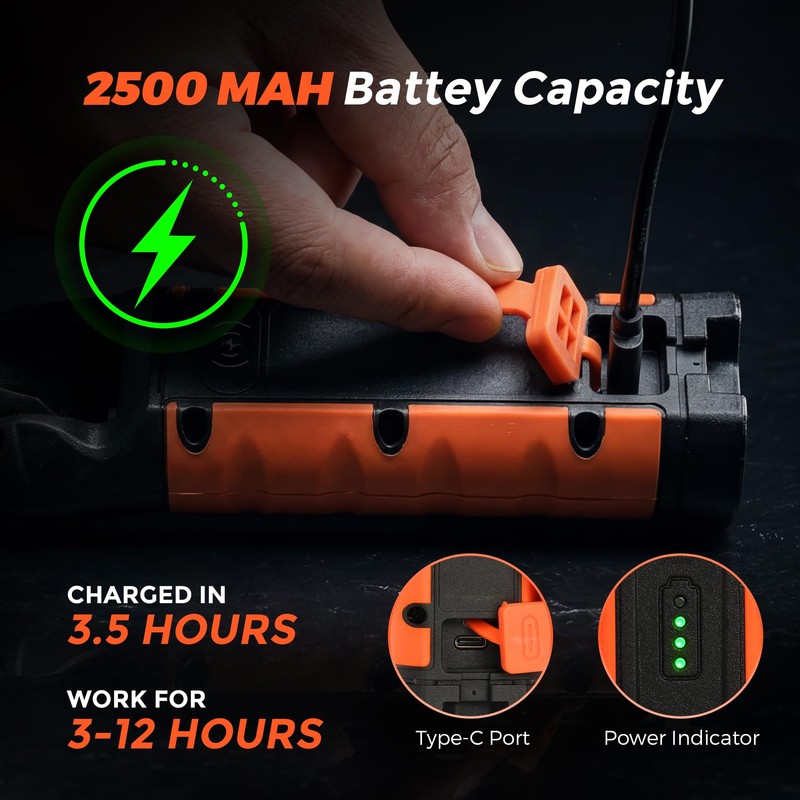 Rechargeable Flashlights High Lumens, LED Flashlight with Zoomable & 180°
